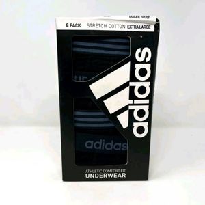 New! Adidas Mens 4-Pack Mens Underwear Size XLarge